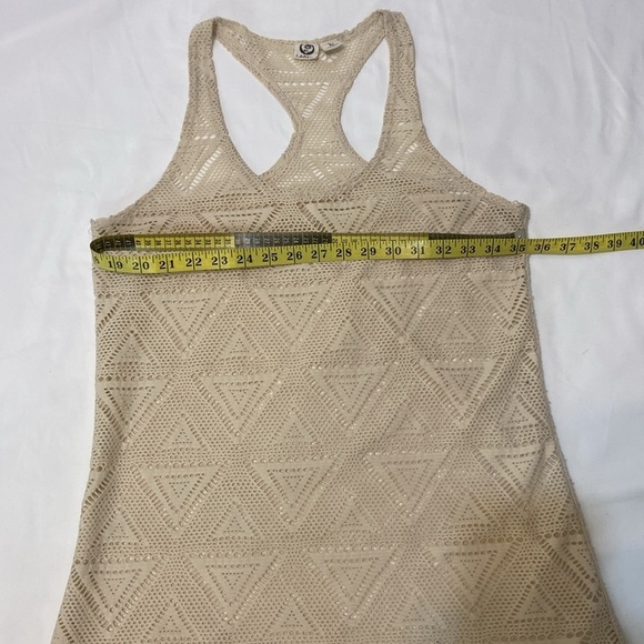 Lagaci Women’s Cream Lace Knit Swimwear Cover Up. Size-Large. - Picture 3 of 9